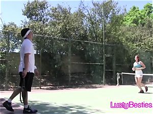 Tennis coach boners wild teenagers on the court