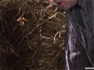 uber-cute Mia Magma plowed fine in the hay barn